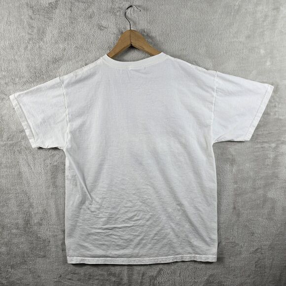 Kerusso Christian Jesus Crucifixion T Shirt Sz Large Red White New Y2k Vtg - Picture 6 of 7